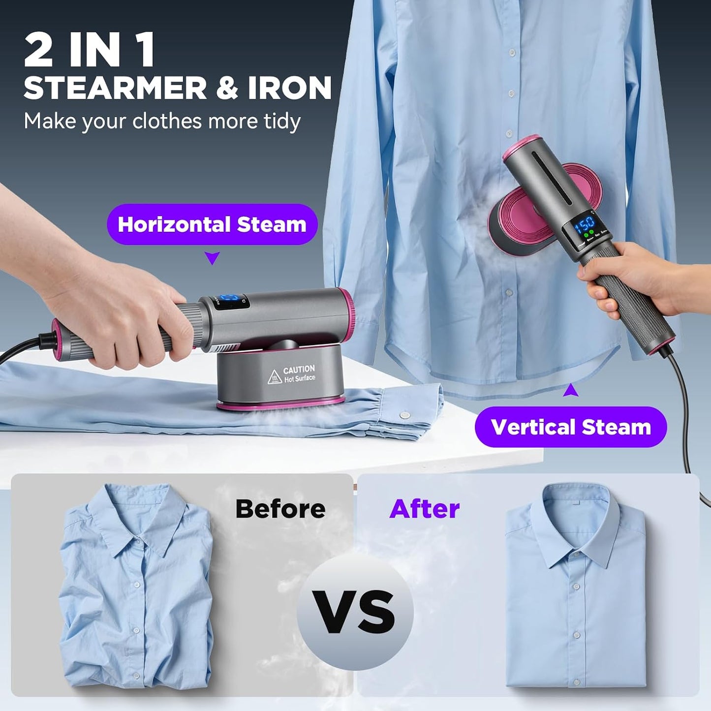 Premium Portable Garment Steamer