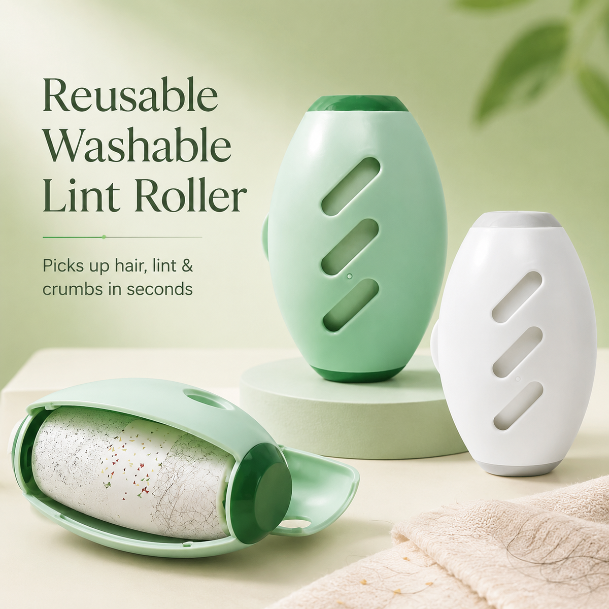 SLETTA Reusable Lint & Pet Hair Roller