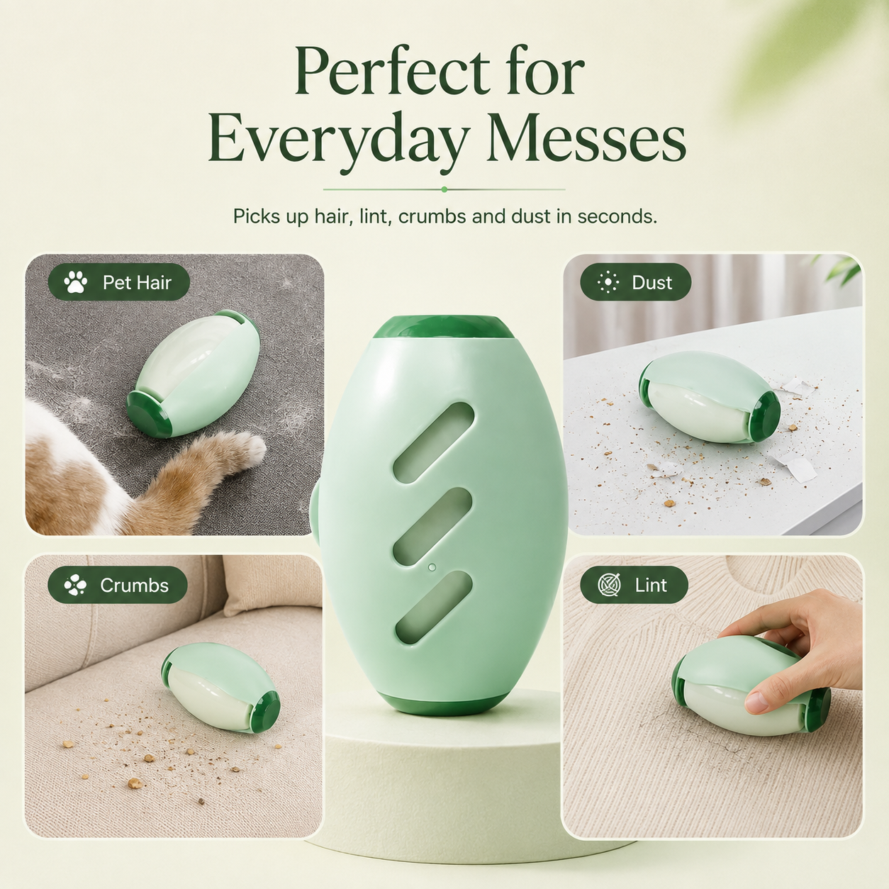 SLETTA Reusable Lint & Pet Hair Roller