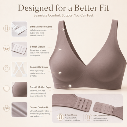 SLETTA Seamless Wire-Free Comfort Bra