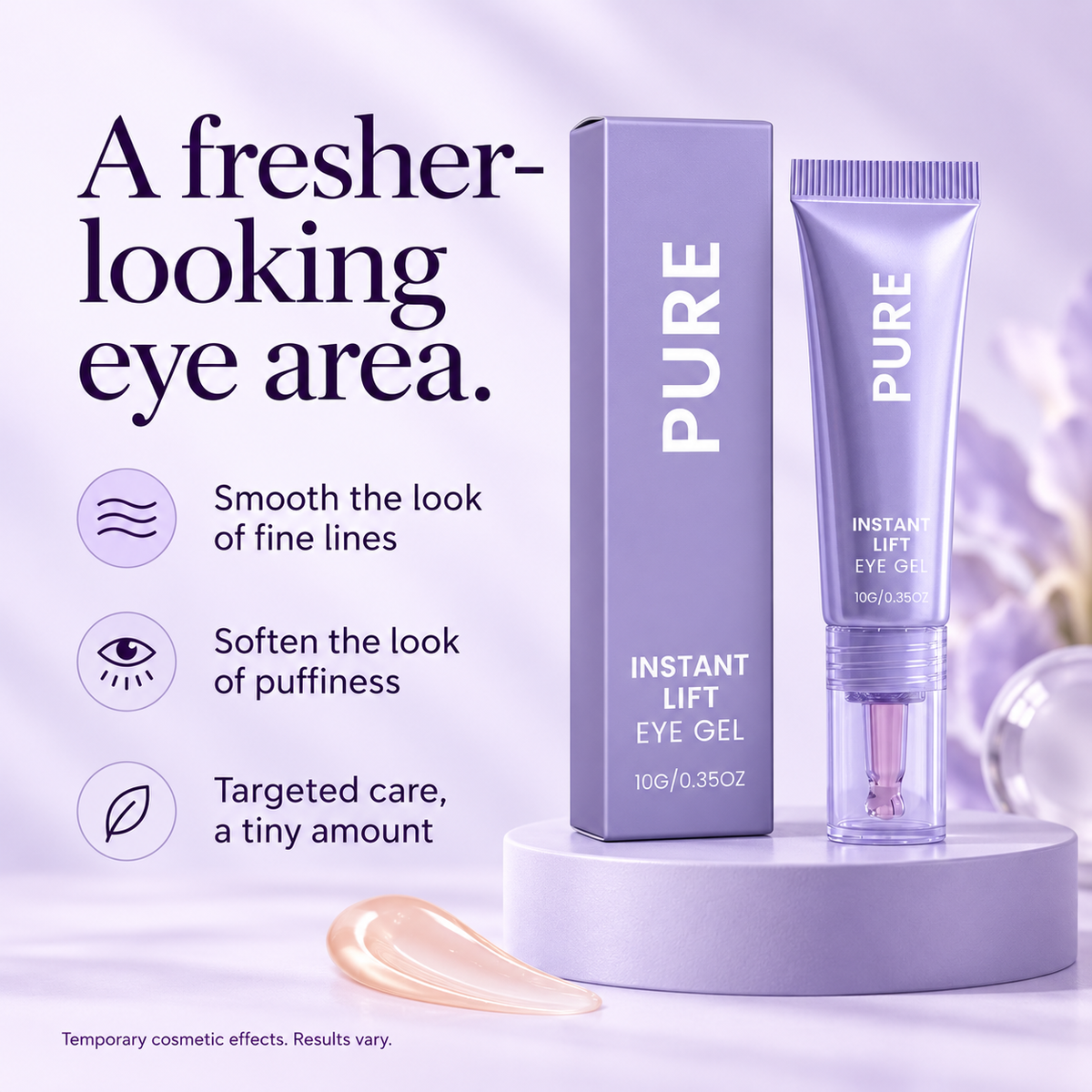 PURE Instant Lift Eye Gel 10g — benefits
